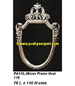 Silver Mirror Frame Oval